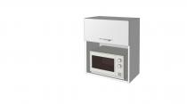 Haut 1 porte 1 compartiment pour micro-onde hauteur 70 cm (La cuisine pas chère)