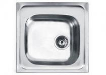 Evier 1 cuve rectangulaire réversible inox lisse (La cuisine pas chère)