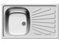 Evier 1 cuve 1 égouttoir réversible inox lisse (La cuisine pas chère)