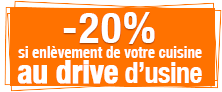 Drive : -20% sur votre cuisine si enlèvement au drive de Coubon (43)